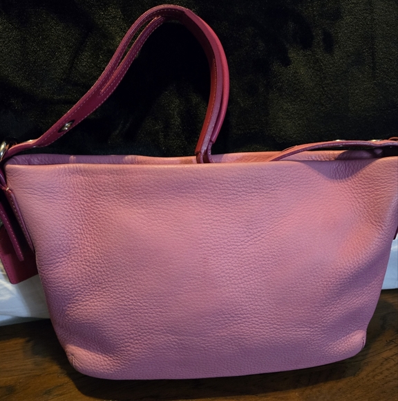Coach Vintage Soho Pebbled Leather 2 Tone Pink - Picture 1 of 11